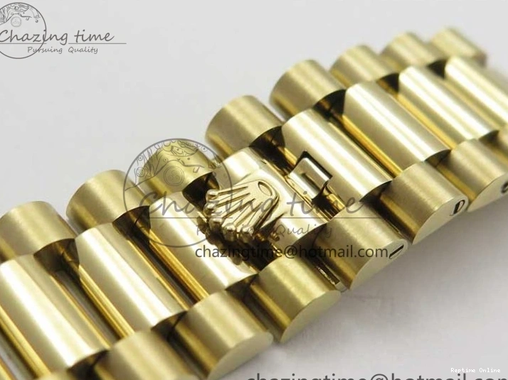 1218 Day-Date 40mm 228239 BP New Dial Version 904 YG Silver Stick Markers Dial on YG President Bracelet A Sophisticated 2807